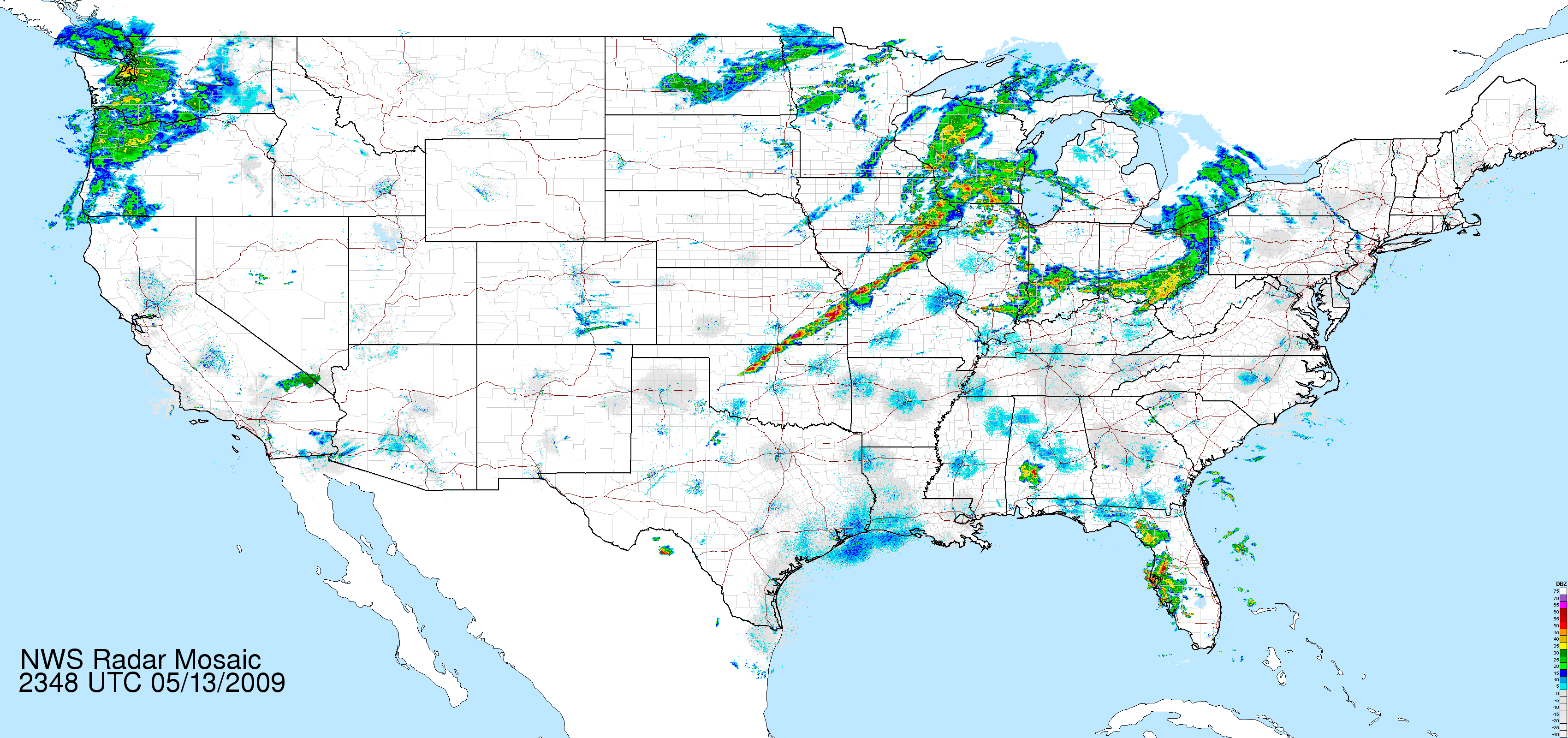 National Mosaic Radar Image: Full Resolution