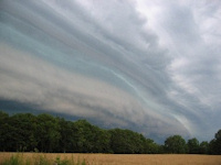 Bijzonder weer, Shelf Cloud, Beuningen, 17 juli 2004